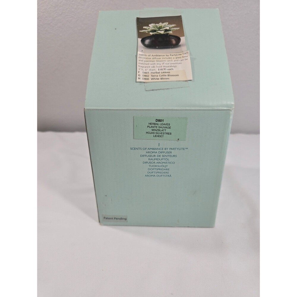 New PartyLite Scents Of Ambiance Herbal Leaves Retired NEW in box - Picture 3 of 7